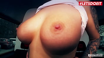 Preview 2 of Indian Hot Figer - Curvy German Chick Wild Vicky Rammed By Big Penis In The Backseat Of A Bus - LETSDOEIT