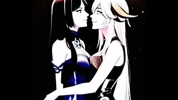 Preview 4 of Mast Xnxx - Hentai ASMR Kissing Lesbian Lovers