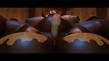 Preview 1 of Xart Maya - Big 3d overwatch orisa compilation