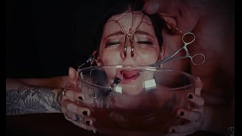 Preview 1 of Mhia Khalifa - Emo bondage whore gets face tied and punished with piss