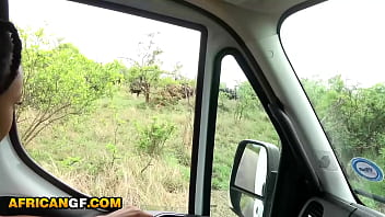 Preview 2 of Very Nice Foking Beautiful - My Cute Black Girlfriend Gets Hungry For My Cum On Wild Life African Safari