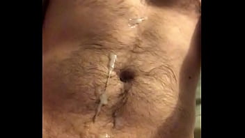 Preview 3 of Long Vidod - CloseUp cumshots on my hairy chest