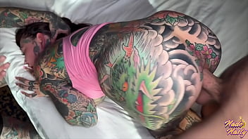 Preview 3 of Schools Girls Xxx Viedo - Tatted Split Tongue Slut Tiger Lilly Worships my Dick