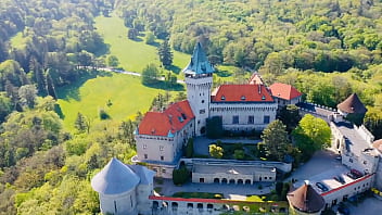 Preview 1 of Schlamm Fotze - PREVIEW OF A COMPLETE 4K MOVIE STRIPPING IN A CASTLE AND FUCKING A PRINCE WITH AGARABAS AND OLPR