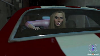 Preview 3 of Gangster And Police - Rainy night in a car with Jenna