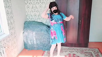 Preview 4 of 10 Year Boy Mom Xxx - HOT Solo Performer Crossdresser Sissy Model Cosplayer Shemale Short Dress Homemade Kitty