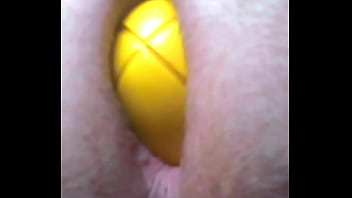 Preview 1 of Branna Spark - Football being pushed out of my Ass.