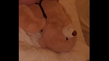 Preview 3 of Telugu Movies Full Sexy - Wife has sex with rufus the soft toys strap on cock.