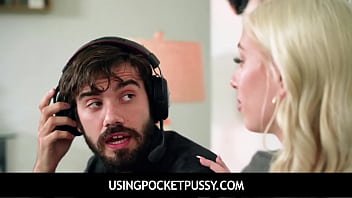 Preview 1 of Amatuer Horny Cock - UsingPocketPussy - Big Tits Blonde Teen Is Free Use For Boyfriend In Front Of - Lilith Moaningstar,  Kay Lovely,  Nade Nasty