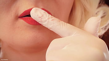 Preview 2 of Familie Sex Com - FREE VIDEO (Arya Grander) pussy play mouth tour wearing medical gloves