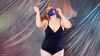 Preview 1 of Hires Or Girl Dog Sixey - FREE VIDEO (Arya Grander) pussy masturbation MILF put a mask into wet juicy pussy