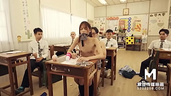 Preview 3 of Porno Xxx Garlic Video Download - Trailer-MDHS-0009-Model Super Sexual Lesson School-Midterm Exam-Xu Lei-Best Original Asia Porn Video