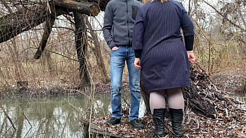 Preview 2 of Couple Trrn - Mother-in-law took off her panties and pantyhose to satisfy the lascivious glances of her stepson-in-law