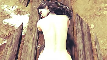 Preview 3 of Jordi E1 With Mothers - Yennefer of Vengerberg (The Wither 3 Wild Hunt) hardcore sex at medieval village missionary and anal fuck with cumshot at her back