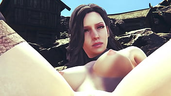 Preview 4 of German Hot Mother - Yennefer of Vengerberg (The Wither 3 Wild Hunt) gets the best service from me - boobs fondle &amp_ intensive cunnilingus to climax orgasm sfm pov