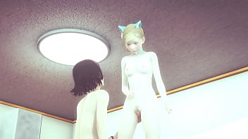 Preview 2 of Mother And Brother And Sister - Hentai Uncensored - Blonde catgirl and friend get fucked several times - Japanese Asian Manga Anime Film Game Porn