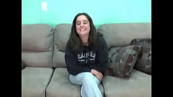 Preview 1 of Dad Baby Face - Sexy bodied brunette strips and shows-off in the living room