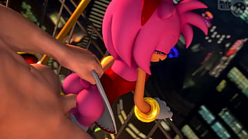 Preview 2 of Lady Xiin - Amy rose being fucked in the ass