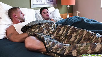 Preview 2 of Norway Hidden - Adulttime.gay - Two straight buddies Roman Todd and Michael Boston wake up to another day with morning woods and start jerking off together!