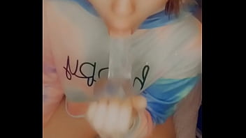 Preview 3 of Amateur Mummy - Redbaby999 sucks on clear dildo