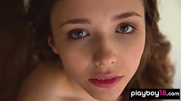 Preview 3 of 16 Years Grips Old Boys - Hot brunette Mila Azul stripping to introduce her amazing natural boobs