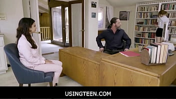 Preview 2 of Xxxwwxx 2018 - UsingTeen - Freeuse Latina Teen Fucked During Interview At Law Firm - Cierra Bell,  Violet Starr