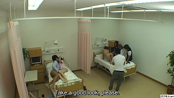 Preview 1 of Cross Animal - Japanese CMNF naked hospital prank TV show