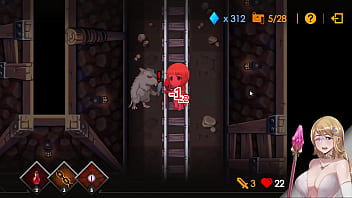 Preview 2 of Cat Tube - HGame-Escape Dungeon-莎莉絲．地牢脫出-6~被哥布林逮捕，被固定在木板上中出