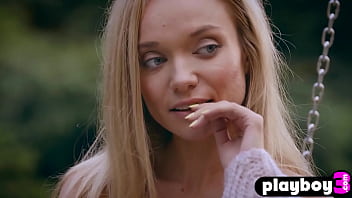 Preview 1 of Pak Mujra Sexy - Playboy3.com - Petite blonde MILF Zhenya Belaya hot posing outdoor and babe exposed her stunning body