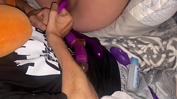 Preview 3 of Women Pee - 8 - (Day 1) Orgasm Anal training inexperienced caregiver. She watches lesbian porn now. Hasn&rsquo_t said anything about no anal again yet maybe she&rsquo_s into it