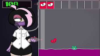 Preview 1 of Girls Masterbating Solo - Amoeblaster - Veja um Trouxa tentando jogar #0