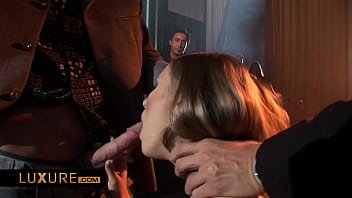 Preview 1 of Www Sexy 14 Year Movies Com - Orgy Hard and DP in an old factory
