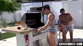 Preview 1 of Hot Xvideoscom - Horny Stepbrothers Love Having Threesome Outdoors - Gaysfamily
