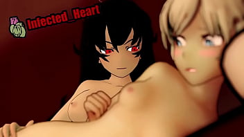 Preview 4 of Under 18 Teen Gay - Raven Brawnwen Dominates Weiss Yuri (Sound) (Loop Comp)