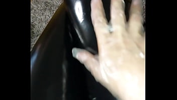 Preview 3 of Sunny Leone Pron Rap - MISTRESS ANNETTE IN LATEX LEGGINGS TEASING HER GUY. WHERE ARE YOU I WAITING FOR YOUR FUCKING ANAL HOLE?