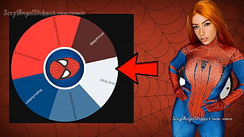 Preview 3 of Brother Sex Her Little Sister - Mary Jane from spider man cosplay feat the wheel of sex game blowjob big tits bouncng and buttplug TRY NOT TO CUM
