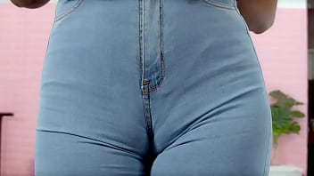 Preview 1 of Son Destroyed Mom - Amazing and Cameltoe in Very Tight Jeans Latina Babe!