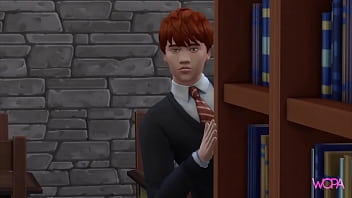 Preview 1 of Sexe Wedaing - Hermione having sex with Viktor Krum in front of Ron - Yule Ball with lots of sex