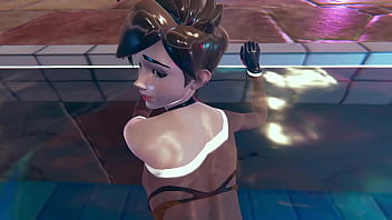 Preview 2 of Saxx New Vido - Tracer from Overwatch poolfuck in doggystyle and missionary pose underwater hot sex 3d animation porn