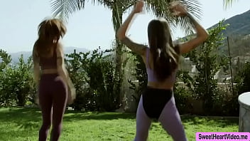 Preview 1 of Indian Telugu Sexdownlod - Lovely Redhead and her bestfriend work out and have sex