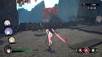 Preview 3 of Bailey Jay Skirt - Samurai Maiden Nude &#039_n Cute [Part 4] - Practice With Nobunaga Oda