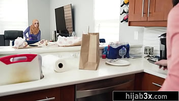Preview 1 of School Xnxxx Collegevideo - Hot Muslim Maid Caught Stealing,  Fucked As Punishment (Violet Gems)