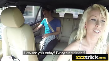 Preview 1 of Doktor Xxx8japan - Hot Busty Euro Uber Driver Fucks Her Hunky Passenger (Licky Lex)