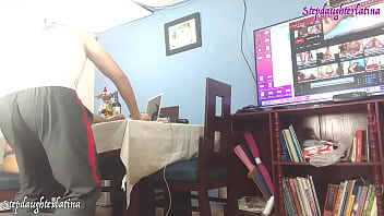 Preview 1 of Hindi So Rahi Chachi Ki Chudai - My stepfather caught me watching porn... He decided to fuck my pussy
