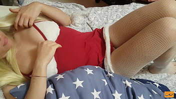Preview 2 of Asian Twerk Nude - Hot nympho Santa Claus masturbation Xmas shaking orgasm - Unlimited Orgasm