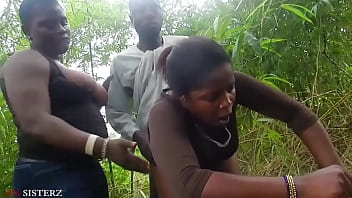 Preview 2 of Africa Vedio Sex - Black Power Man And Black Power Ladies Doing It In An Uncompleted And Bush