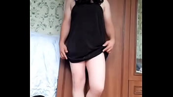Preview 3 of Reflexology Massage Hot - BIG ASS. Ladboy sexy bra hot dress white pretty shemale
