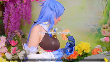 Preview 1 of Sun Erotika - Ganyu Is While Picking Flowers