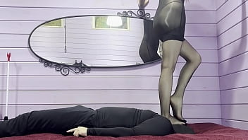 Preview 4 of Arrapu Sex - Nylon Mistress trample her slave