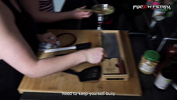 Preview 2 of Big Big Big Big Nxxxxxm - Bound With Towel,  Spanked With Knife - FEMDom - 13:39min,  Sale: $14